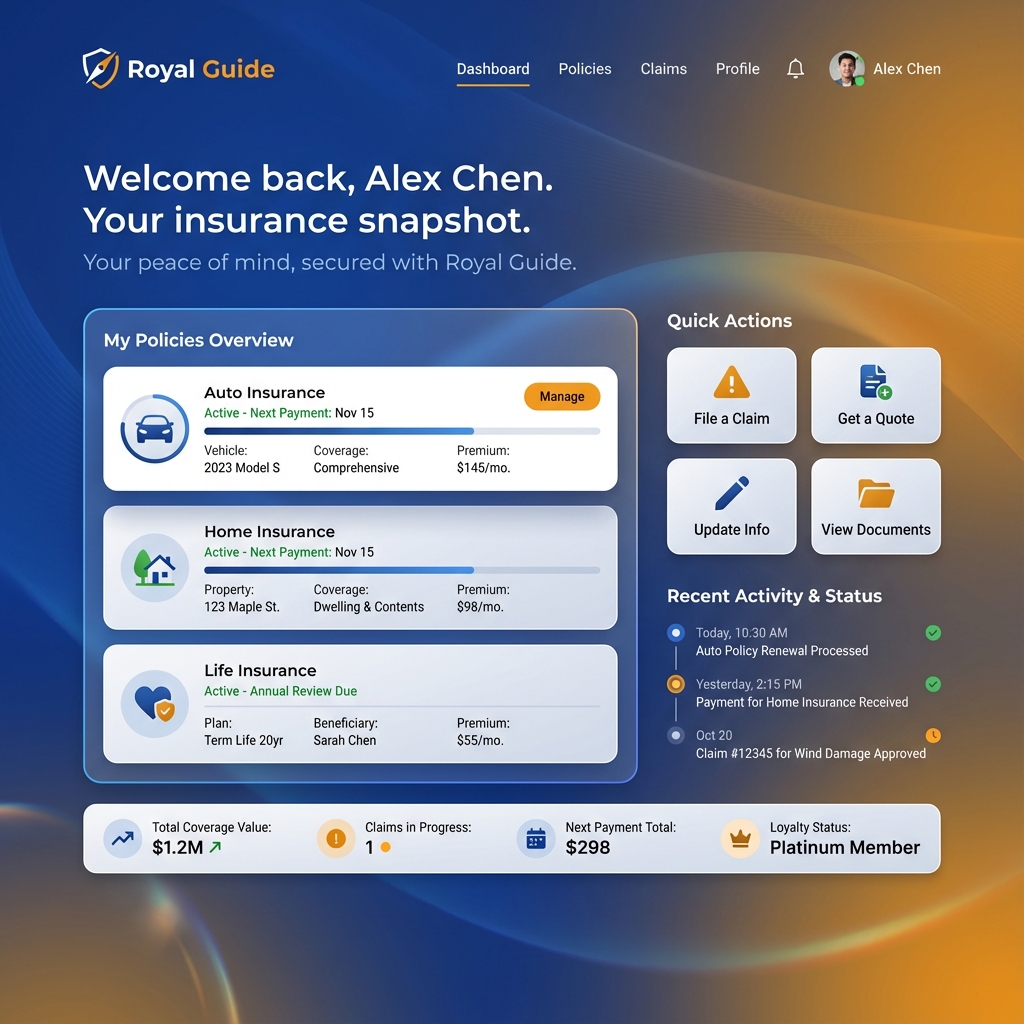 Guide Insurance Dashboard